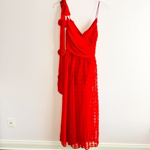 NEW  For Love and Lemons Hannah Maxi Dress Size S Red - Picture 4 of 10